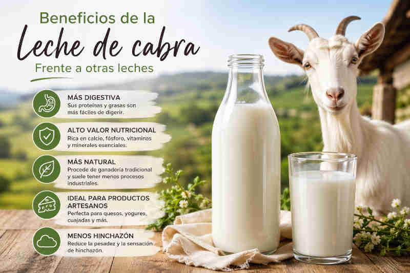 Beneficios de la leche de cabra