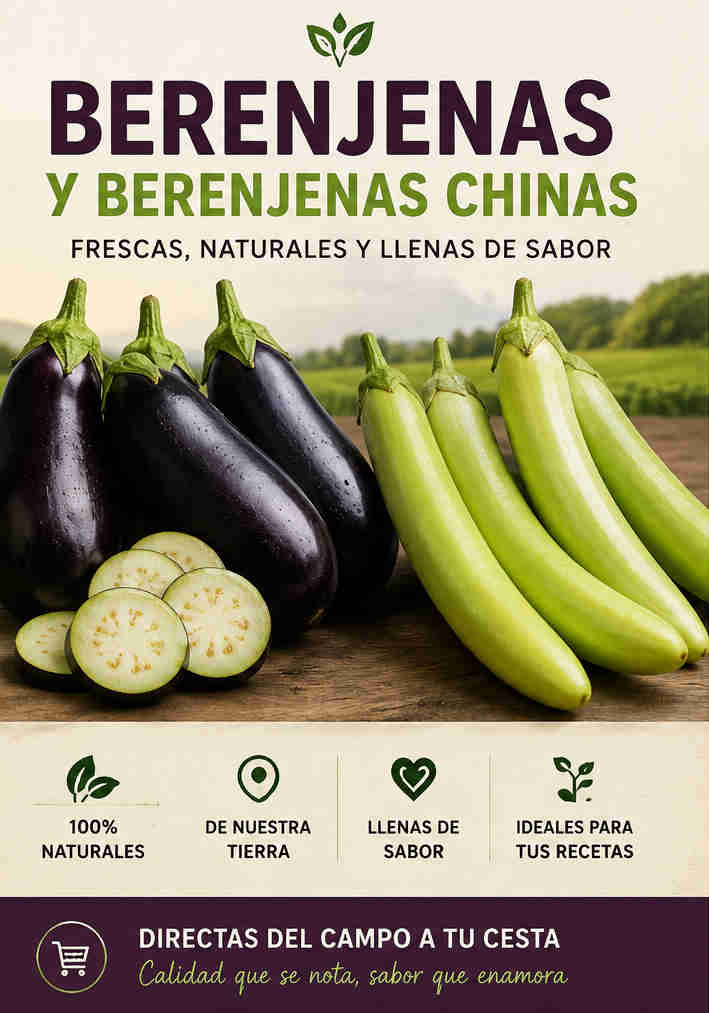 Berenjenas y berenjenas chinas
