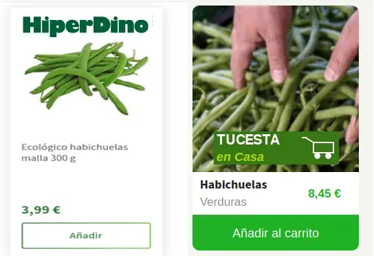 Habichuelas TuCestaEnCasa vs. Hiperdino 2 Habichuelas TuCestaEnCasa vs. Hiperdino