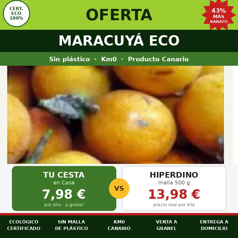 Maracuyá Eco: más barato que en HiperDino 4 Maracuyá Eco: más barato que en HiperDino