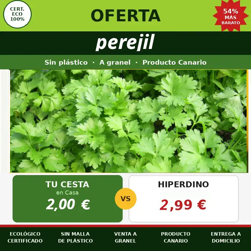 Perejil Eco: más barato que en Los Super 3 Perejil Eco: más barato que en Los Super